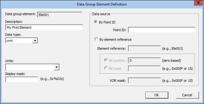 Data Group Element Definition